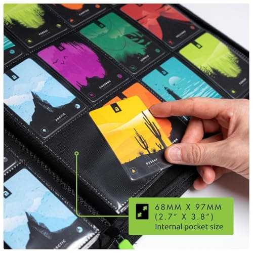 Vault X 12 XL Pocket Zip Binder, 624 Cards, Exo-Tec Material, 26 Side-Loading Pages (Blue) — view 3