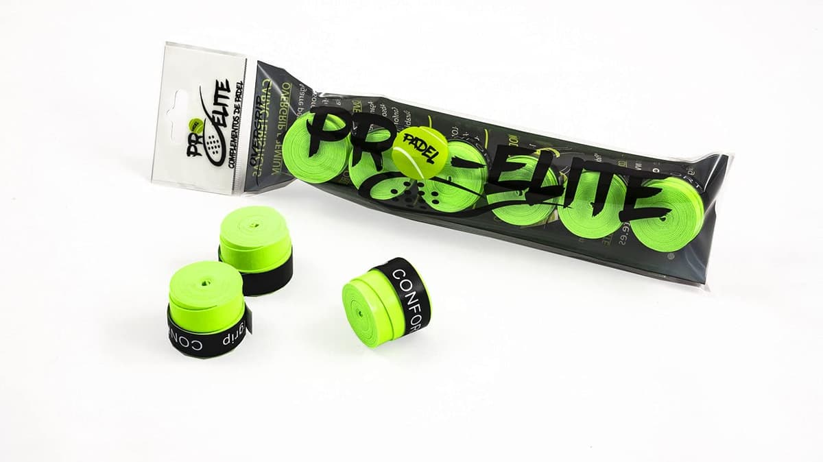 Overgrips Pro Elite Confort. Blister de 6 Unidades en Colores y Perforados.