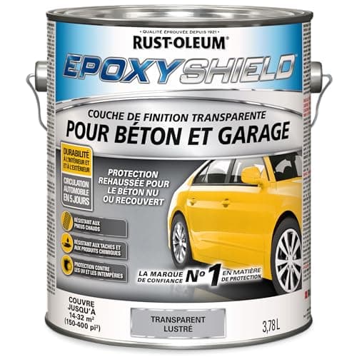 Rust-Oleum EpoxyShield Concrete & Garage Clear Finish Topcoat, Gloss, Interior & Exterior, 3.78 L — view 2