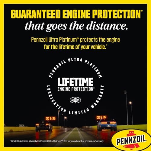 Pennzoil Ultra Platinum Full Synthetic 0W-20 Motor Oil, 5 Litre — view 2