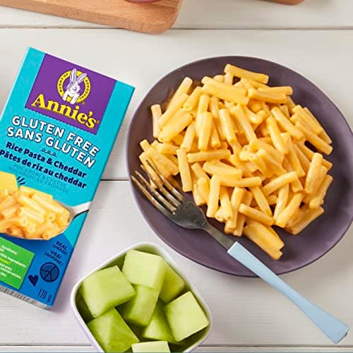 ANNIE'S - MACARONI AND CHEESE Gluten Free Rice Pasta and Cheddar, No Artificial Flavours or Synthetic Colours, Contains Real Cheese and Milk Ingredients — view 6