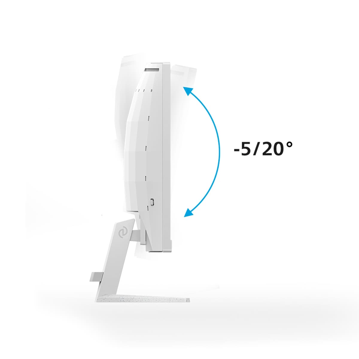 Philips Evnia 27M2C5201L - Monitor Curvo para Juegos FHD de 27 Pulgadas, 180 Hz, 1 ms GtG, FreeSync Premium, AmbiGlow (1920 x 1080, 2 HDMI 2.0, 1 DP 1.4) Blanco — view 5