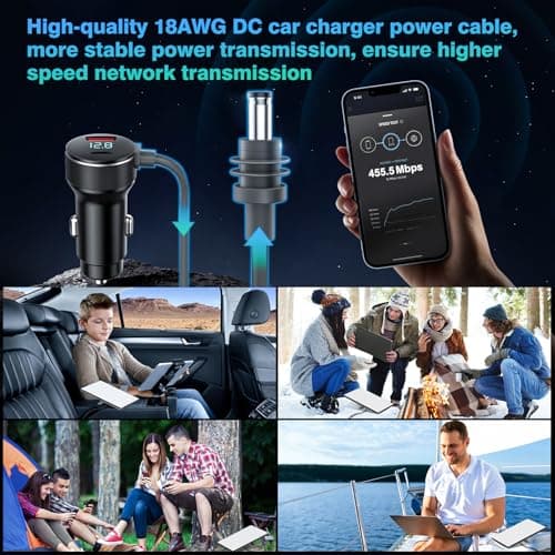 3-in-1 Starlink Mini Cable 10ft/3m, High Speed Charging USB C/USB A Ports, 12-48V Starlink mini car Charger to DC Cable Waterproof Accessorys — view 5