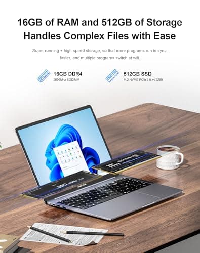 MOMENTPLUS N95 16" FHD Laptop Computer with Backlit Keyboard — view 5