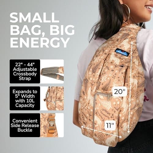 KAVU Rope Sling Bag - Large Crossbody Bags for Women & Men, Dream Trail — view 4