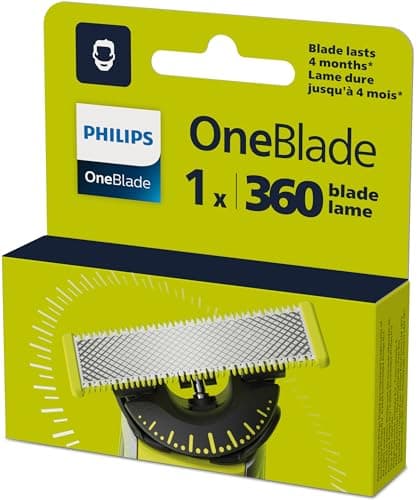 Philips OneBlade 360 Replacement Blade, for OneBlade Electric Shaver and Trimmer, Durable Stainless Steel, Trim, Edge and Shave, Model QP410/50 — view 7