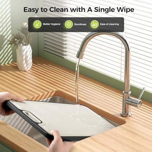 Titanium Cutting Board for Kitchen, Cutting Board Double Sided Food Grade, Pure Titanium/PP, Easy to Clean Large Size 15”×10.3” — view 6