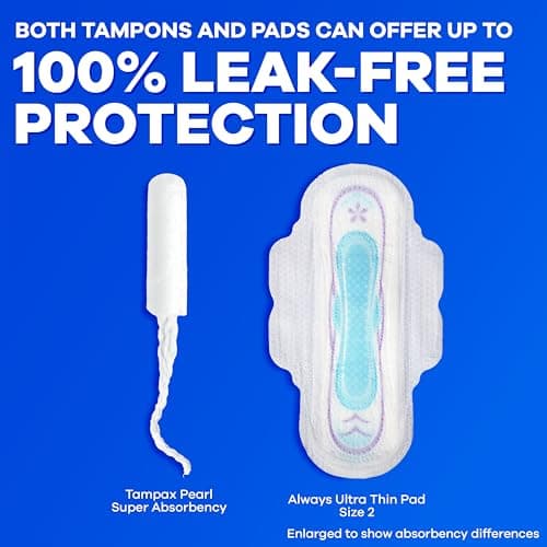 Tampax Pearl Tampons, with LeakGuard Braid, Ultra Absorbency, Unscented, 45 Count — view 5