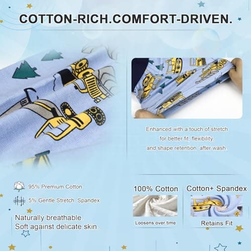 MooMoo Baby Toddler Potty Training Underwear 10 Pack Training Pants in Boys Boxer Briefs Style 4T — view 2