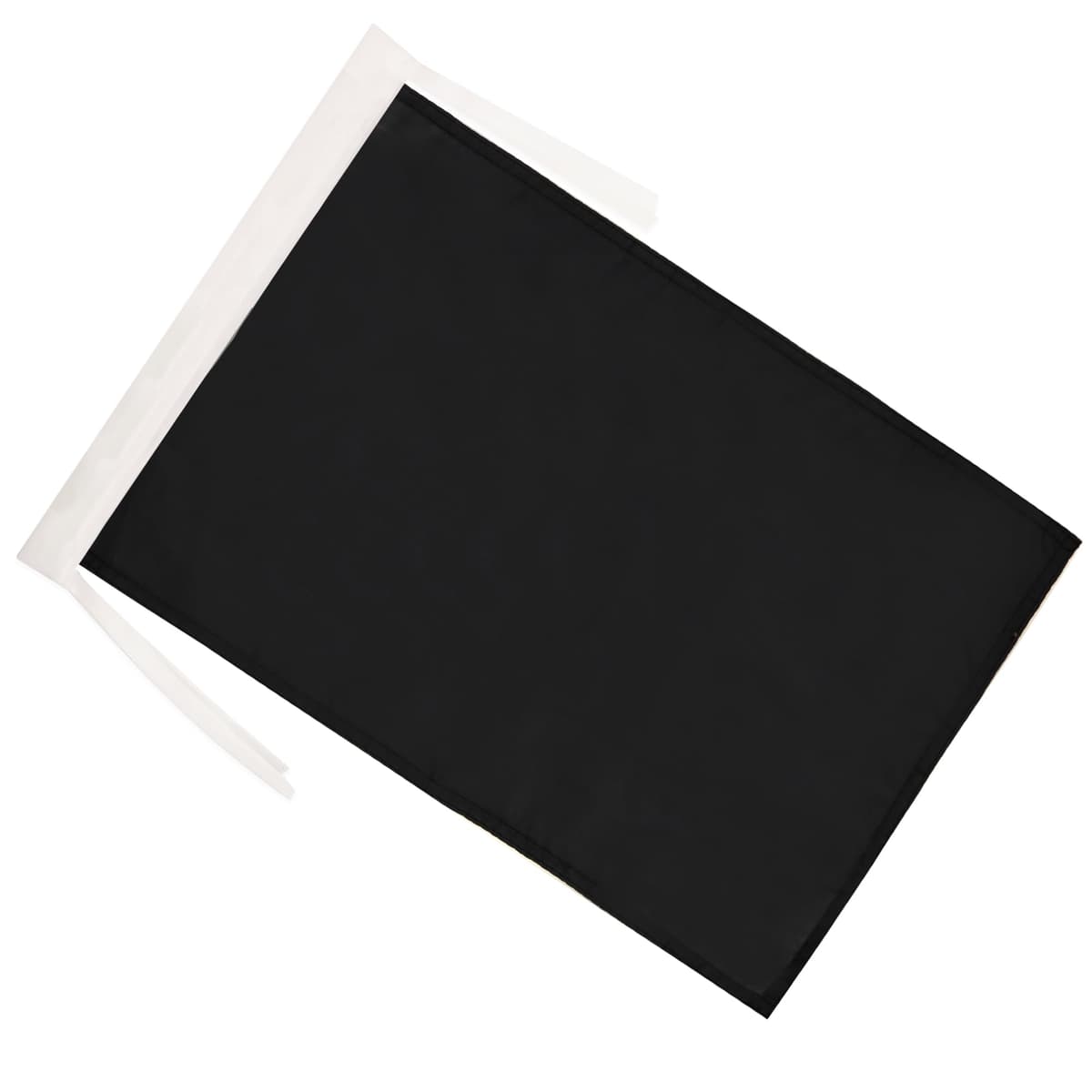 AZ FLAG Bandera Unicolor Negro 45x30cm - BANDERINA Negra 30 x 45 cm cordeles — view 2