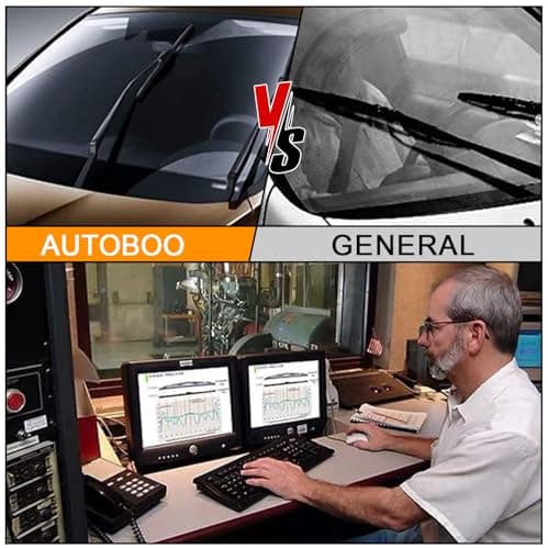 AUTOBOO 26" and 16" Windshield Wipers Blades (Pack Of 2),OEM Quality Premium All-Seasons Wiper blades,Stable and Quiet wiper blades — view 7