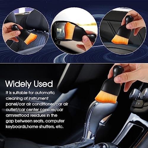 Yungeln 3 PCS Car Detail Dust Brush, Soft Interior Detailing Kit Tools, Dash Duster for Auto, Truck, SUV, RV Cleaning — view 4