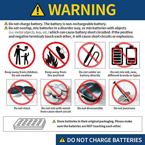 EEMB Tabbed CR2025 3V Lithium Battery with Solder Tabs 10-Pack Coin Cell — view 3