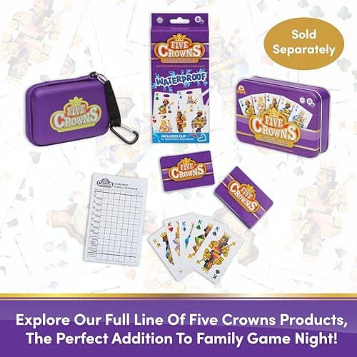 Five Crowns – Card Game for Kids and Adults, Travel and Family Game Night Favorite, The Game isn’t Over Until the Kings Go Wild, 5 Suited Rummy Style Card Game, 1-7 Players, Ages 8+ — view 6