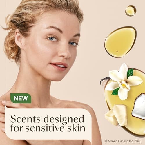 Aveeno Daily Moisturizing Body Oil Mist with Cocoa Butter Vanilla Scent, Oat Oil, & Jojoba Oil, Lightweight Oil Provides Long Lasting Hydration, Hypoallergenic, 200 mL