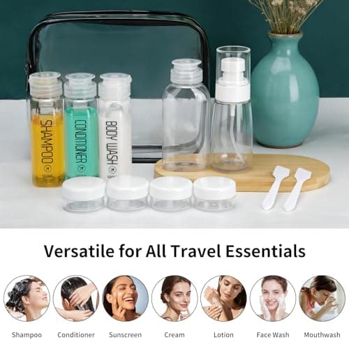 Cosywell 10PCS 100ml TSA Approved Clear Travel Bottles for Toiletries — view 4