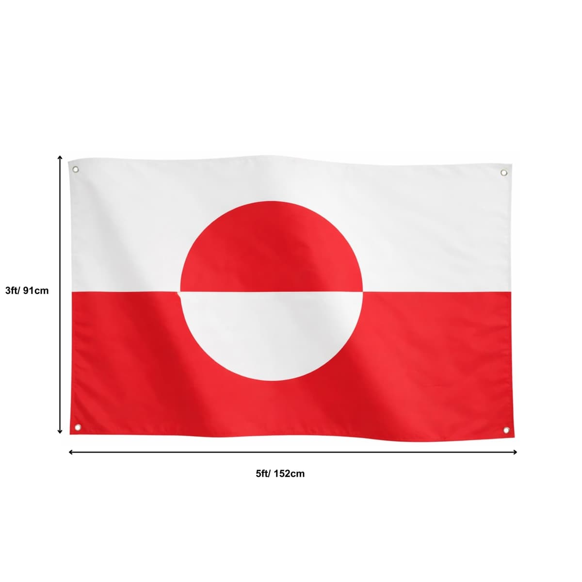 Runesol Cornwall Flag - 91x152cm, 3ft x 5ft, Cornish Flag, 4 Grommets, Eyelet in Every Corner, Premium Quality, Inside & Outside Use, Vivid Colours — view 826