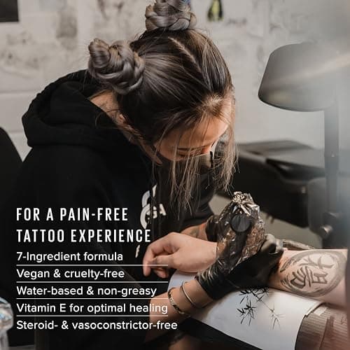 Zensa Tattoo Numbing Cream 5% Lidocaine, Safe on Broken Skin | Fast-Acting Pain Relief for Tattoos, Microneedling, Waxing, Injections | Vegan, Steroid-Free, Professional-Grade | Best Tattoo Numbing Cream 1 Oz (DIN 02449684) — view 5