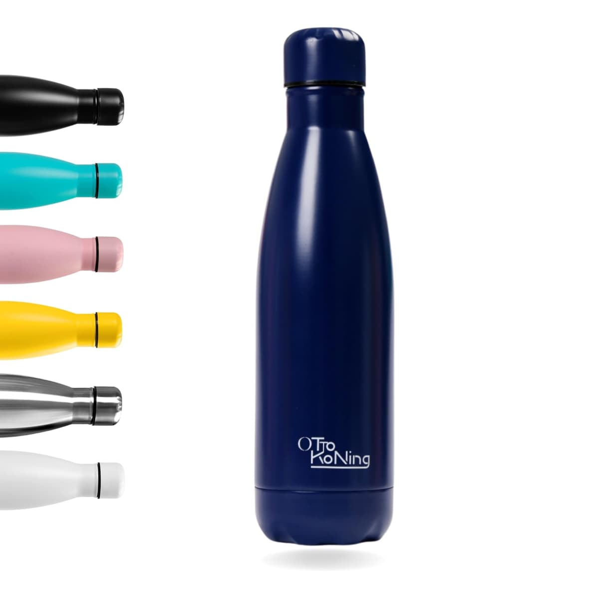 Water Bottle Otto Koning 1L - 1 Litre Stainless Steel Vacuum Insulated Flask - Keeps Cold 24h / Hot 12h - Large Leak Proof & BPA Free Metal Drinks Bottle for Gym, Hiking & Sports — view 9