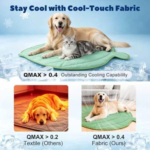 Paw Legend Dog Cooling Mat for Dogs & Cats 27.2" x 33.5", Reversible Pet Cooling Pad Blanket, Ice Silk Fabric, Breathable & Washable for Crate, Sofa, Floor, Indoor Outdoor Summer Use