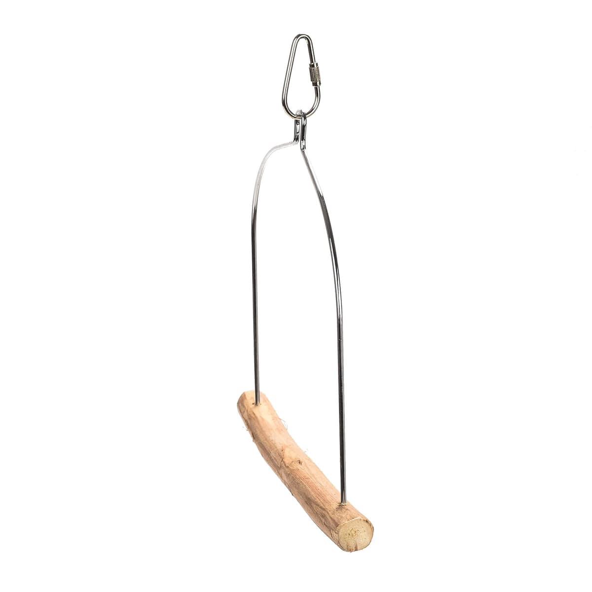 PARROT ESSENTIALS Natural Wood Arch Swing Perch - Wooden Swing for Parrots, Budgie, Cockatiel - Parrot Toy Nest Swing Encourages Foot Exercise - Hanging Toy Pet Swing Mimics Their Natural Habitat — view 2