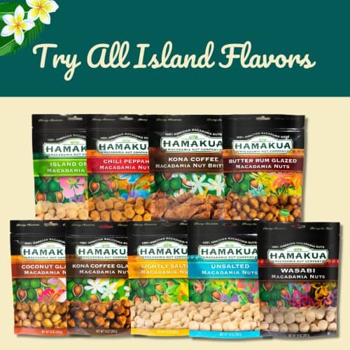 Hamakua Macadamia Nuts - Unsalted Hawaiian Grown Dry Roasted Half and Whole Macadamias without Salt - Natural Eco-Friendly Large Macadamia Nuts (10 oz Pouch) — view 4