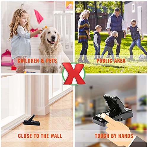 6 Pack Mouse Traps Indoor for Home,Mice Traps for House,Reusable Mouse Trap That Work,Small Mice Catchers for Home Indoor, Quick Set Mousetraps Effective — view 5