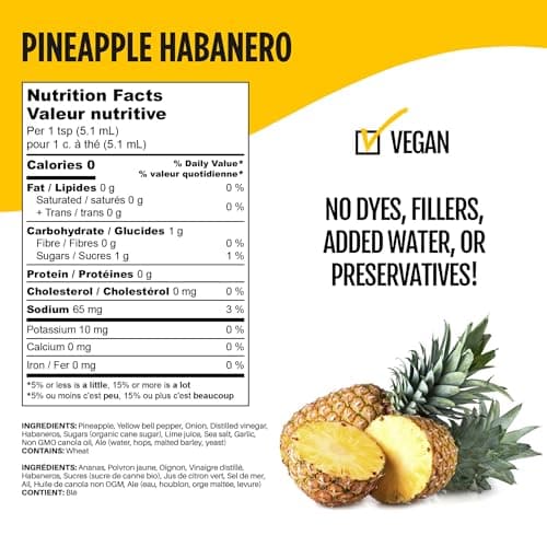 Heartbeat Hot Sauce Co. | Pineapple Habanero, 177 ml - Includes Taste Tester Card