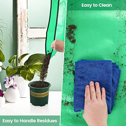 Onlysuki 39.5"X31.5" Large Repotting Mat for Indoor Plants Transplanting Thick Rectangular Waterproof Rpotting Mat Gardening Gifts for Women — view 5