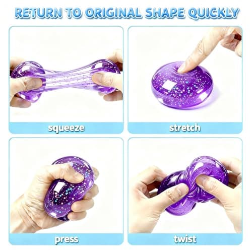 Coconut Oil Squishy Toys，Coconut Oil Stress Ball,Slow Rising Squishy Toy for Stress Relief，Squeeze Stress Ball Clear Jelly,Squeeze the Stress Away (Pink) — view 3