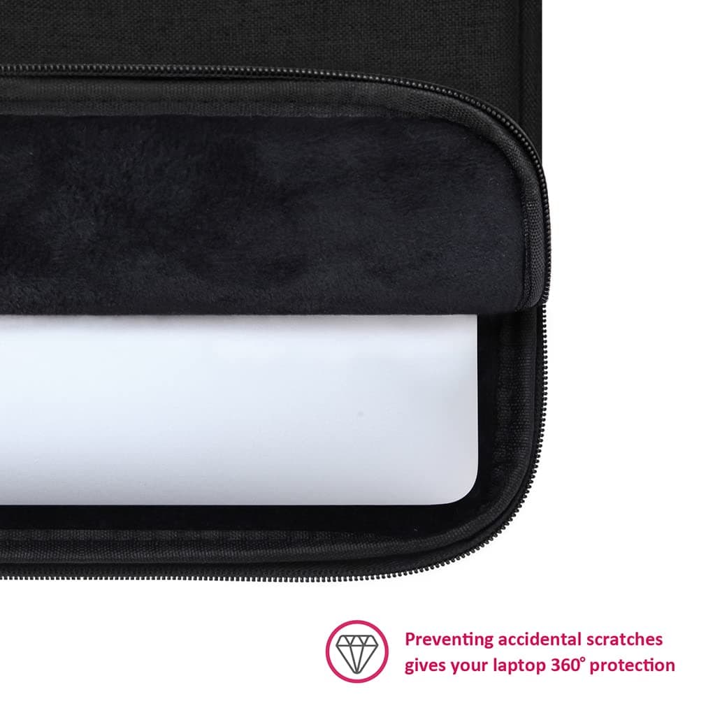 CAISON Funda para portátil de 35.6 cm, forro suave, impermeable, a prueba de golpes, para Lenovo Yaga, IdeaPad, ThinkPad, Dell Inspiron, HP Pavilion, Steam, Acer Spin, MSI, ASUS ROG, color negro — view 5