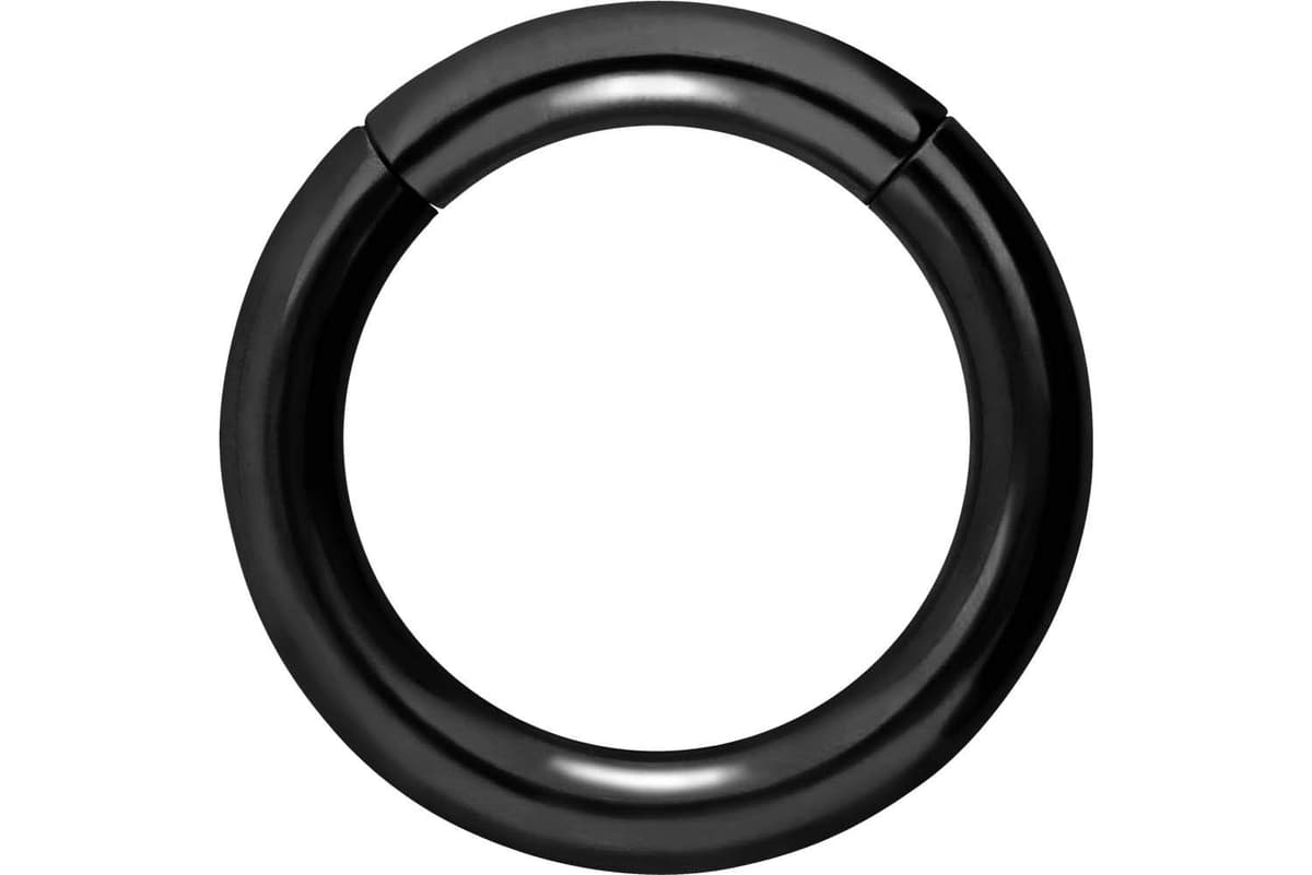 PIERCINGLINE Anillo segmento Clicker de acero quirúrgico – Piercing en oro, plata, rosa, negro o azul – para nariz, tabique, oreja, hélice o tragus — view 26