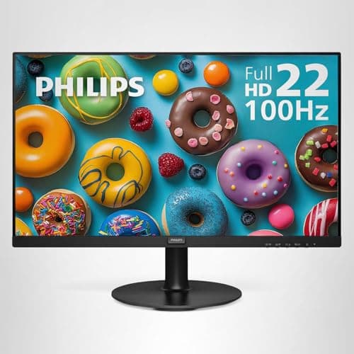 Philips 221V8LB 22 inch Class Thin Full HD (1920 x 1080) Monitor, 100Hz Refresh Rate, VESA, HDMI x1, VGA x1, LowBlue Mode, Adaptive Sync, 4 Year Advance Replacement Warranty — view 6