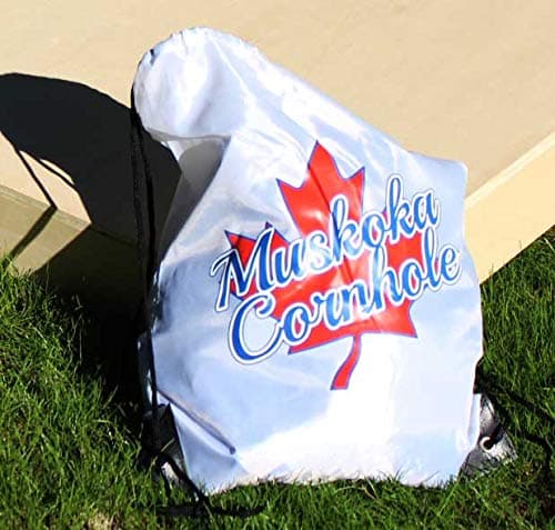 Official Cornhole Bags - 10 Ounce Duck Canvas, Whole Corn, 6" x 6" Made in Canada (Blue/Green) — view 2