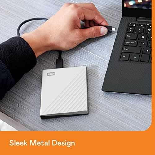 WD 2TB My Passport Ultra for Mac Silver, Portable Hard Drive, includes backup software with defense against ransomware, and password protection, USB-C and USB 3.1 compatible - WDBKYJ0020BSL-WESN — view 4