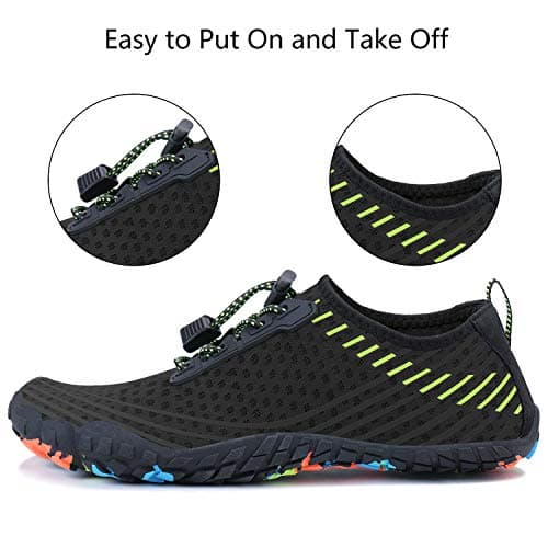 MAYZERO Water Shoes Men Women Quick Drying Swim Surf Beach Pool Shoes Wide Toe Barefoot Aqua Shoes Summer Outdoor Sports Shoes — view 3