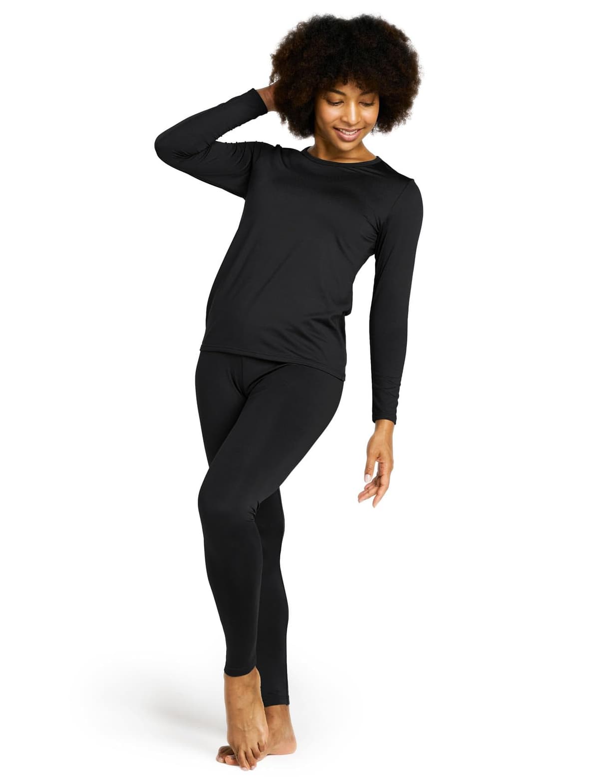 LAPASA Conjunto Ropa Termica Mujer Extra Calido Set Interior Camiseta Manga Larga Malla Termico Deportiva Invierno Frio Extremo Deporte Esqui Montaña L17/L41/L44 — view 10