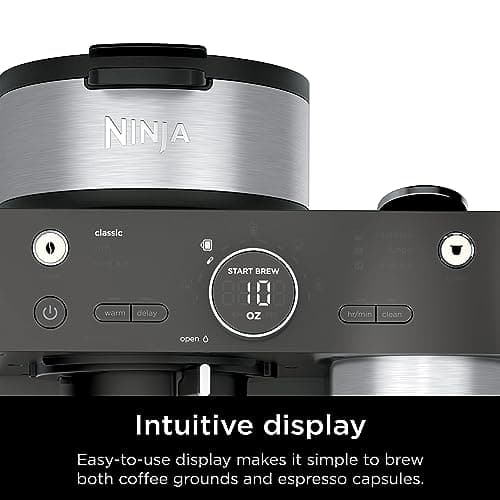 Ninja Espresso & Coffee Maker, Nespresso Capsule Compatible, Black, CFN601 — view 6