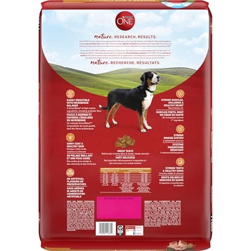 Purina ONE Dry Dog Food, Microbiome Balance Chicken & Rice - 7 kg Bag (1 Pack) — view 2