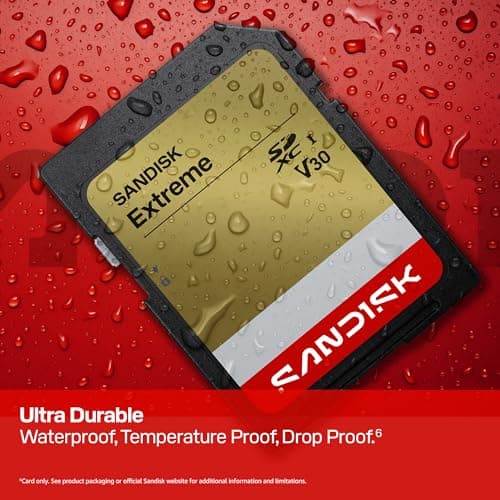 SANDISK 32GB Extreme SD UHS-I Card - Up to 100MB/s Read Speed and 60MB/ Write Speed, 4K UHD Video, U3, V30 - SDSDXVT-032G-GUCIN — view 4