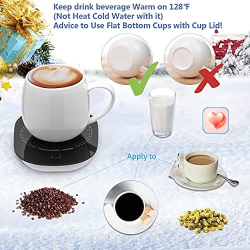 Coffee Mug Warmer for Desk with Auto Shut Off, Coffee Cup Warmer for Desk Office Home-Coffee Gifts — view 4