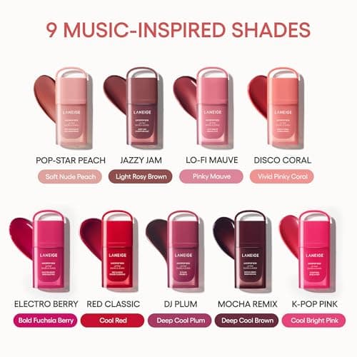 LANEIGE JuicePop Box Lip Tint: 12‑HR Hydrating Lightweight Stain with Buildable Juicy Color & Nourishing Shine, a K‑Beauty Lip Essential for Long‑Lasting Comfort, Jazzy Jam — view 8
