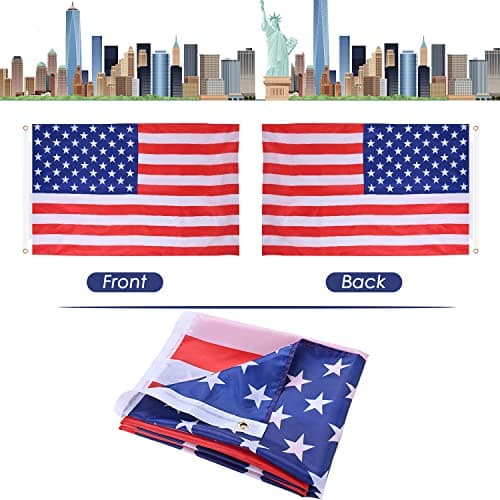 AhfuLife American Flag 3x5 Ft for World Cup Decorations 2026, Double Side with Brass Eyelets for American Party Bar Garden Street Decoration Indoor Outdoor — view 5