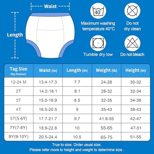 BIG ELEPHANT Toddler Potty Training Pants Baby Boys Cotton Underwear 10 Pack, 2T — view 4