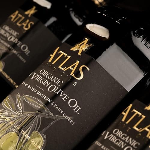 Atlas Organic Extra Virgin Olive Oil 750ml | Earliest Harvest Moroccan EVOO | First Cold Pressed, Ultra-Low Acidity <0.2%, Single Origin, Polyphenol Rich, Dark Glass Bottle — view 5