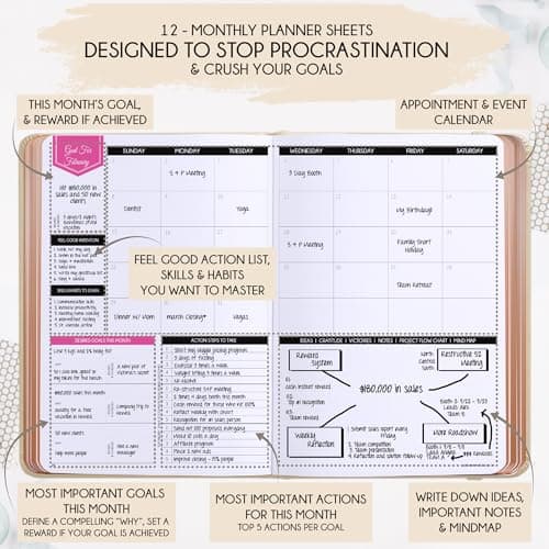 2027 Planner Weekly and Monthly & Manifestation Journal for Women — view 4