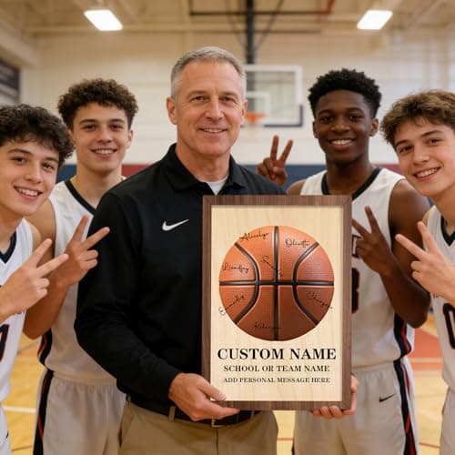 Ozinna Personalized Volleyball Coach Plaque, Custom Volleyball Coach Award for Team Signatures & Thank You Notes, Appreciation Thank You Gift for Volleyball Coaches, Best Coach Gift (Volleyball) — view 4