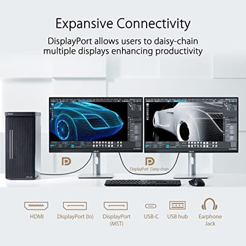 ASUS ProArt Display 27” 4K HDR Professional Monitor (PA279CRV) - IPS, UHD (3840 x 2160), 99% DCI-P3/Adobe RGB, ΔE < 2, Calman Verified, USB-C PD 96W, DisplayPort, Daisy-Chain, Ergonomic, 3yr Warranty — view 4