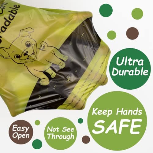 GREENER WALKER Poop Bags for Dog Waste-540 Bags,Extra Thick Strong 100% Leak Proof Dog waste Bags (Brown) — view 2