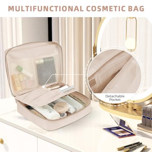 BAGAIL 8 Set Packing Cubes, Lightweight Travel Luggage Organizers with Shoe Bag, Toiletry Bag & Laundry Bag (Cream) — view 6